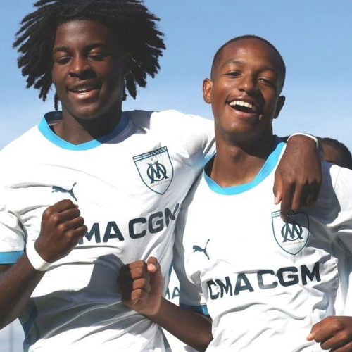 Keyliane Abdallah (à droite) buteur avec la réserve de l'OM ce week-end